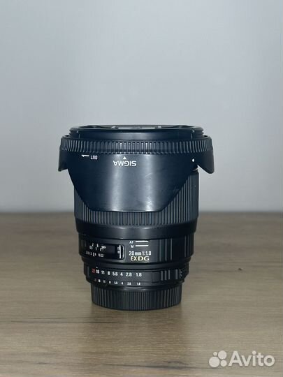 Sigma AF 20mm f/1.8 EX DG, байонет Nikon F