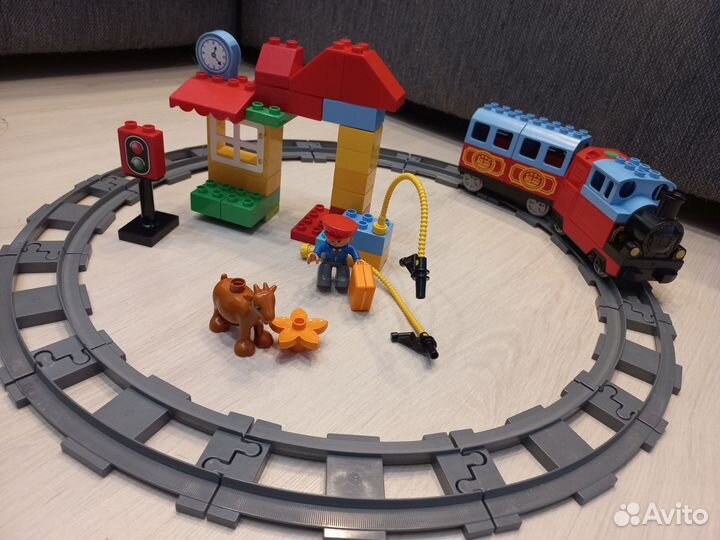 Lego дупло 10507 мой первый поезд на батарейках