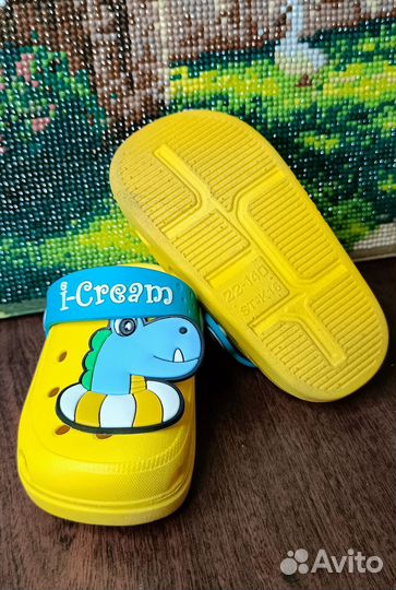 Сабо резиновые,тапочки детские, шлепки