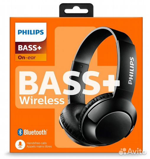 Наушники безпроводные Philips bass+ абс новые ориг