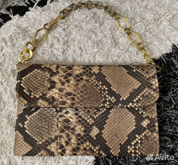 Клатч из кожи питона