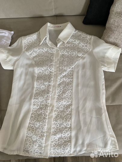 Рубашки белые д/дев для школы