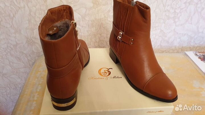 Ботильоны новые 39 натуральная