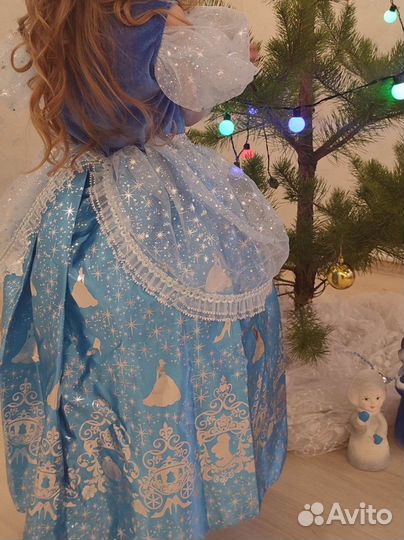 Новогодний костюм для девочки Платье Золушки