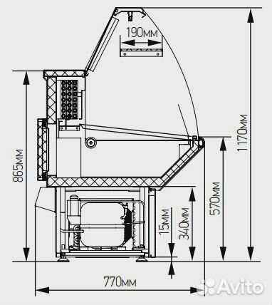 Холодильная витрина Нова вхсн-1,5