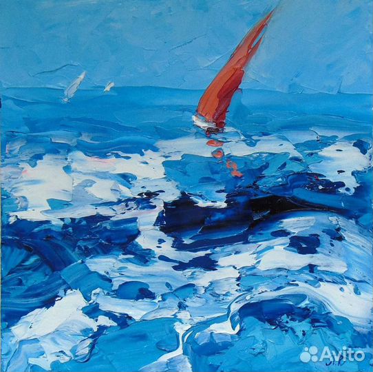 Картины маслом пейзаж 10 работ импасто интерьерные