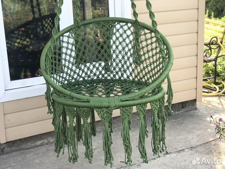 Подвесные качели макраме