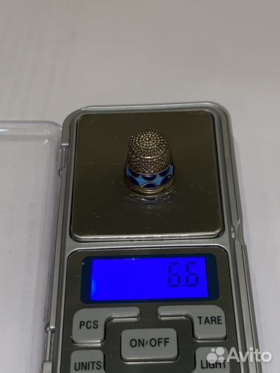 Напёрсток,серебро 916 пробы с эмалями