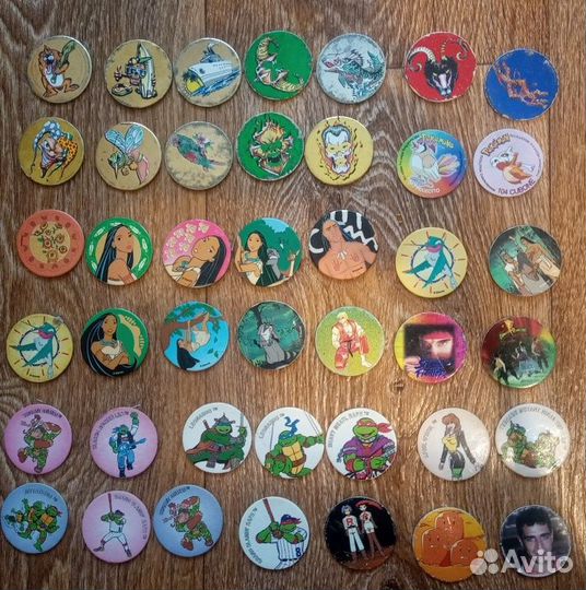 Фишки разные Pog potahontas.бетман, power rangers