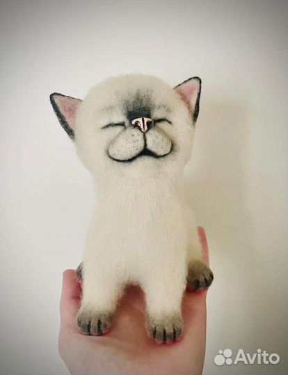 Котенок из шерсти