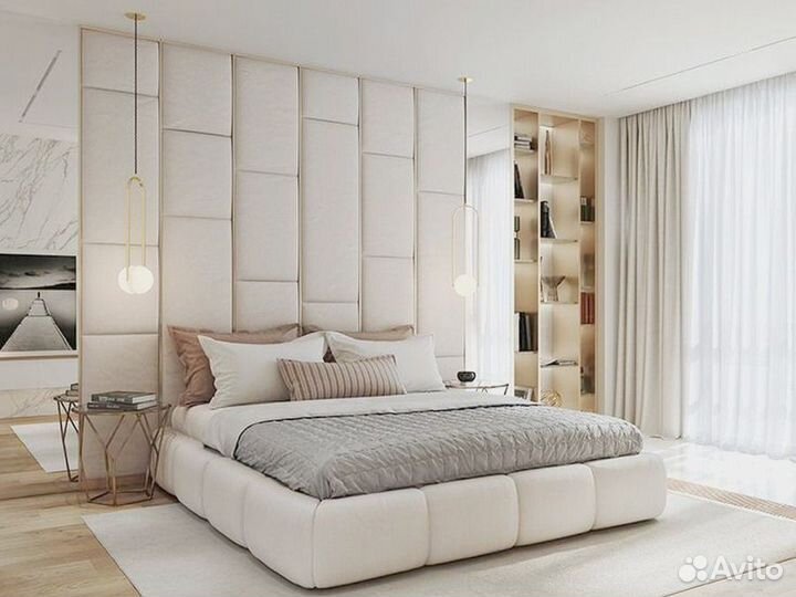 Мягкие стеновые панели в прихожую и спальню