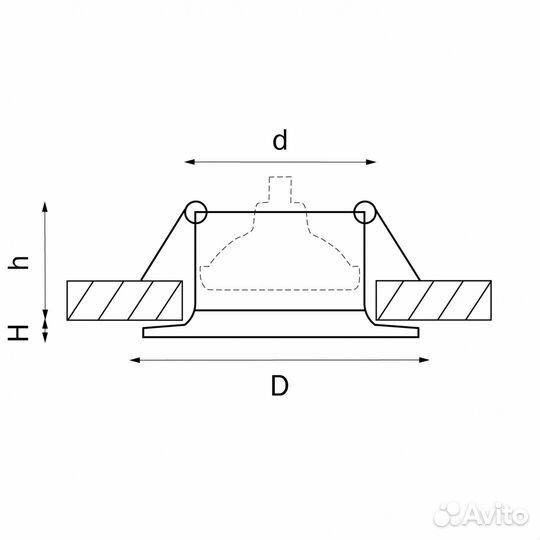Светильник встраиваемый
