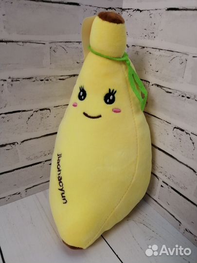 Мягкая игрушка банан - кегля 25 см