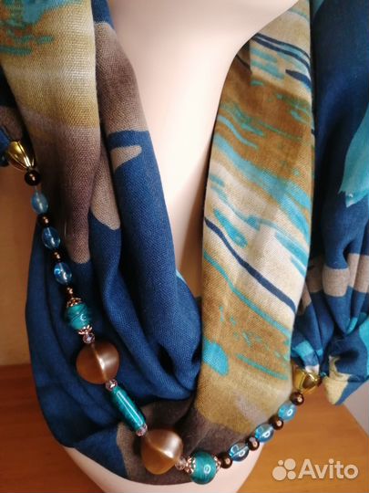 Шарф - колье Бусы