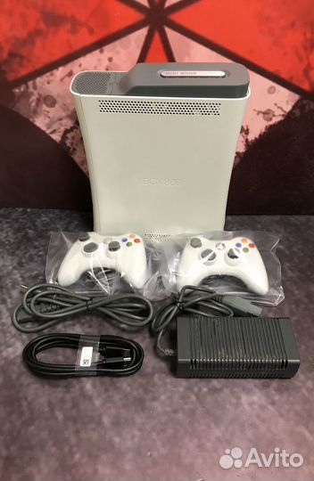 Xbox 360 fat (прошитая) + игры