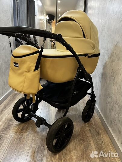 Коляска 2 в 1 Peppy Sandra эко кожа