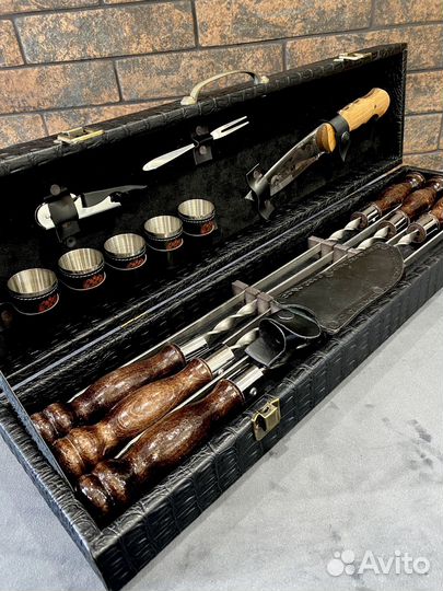 Шашлычный набор в кейсе