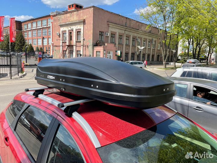 Автобокс MaxBox PRO 520 черный карбон на Vesta