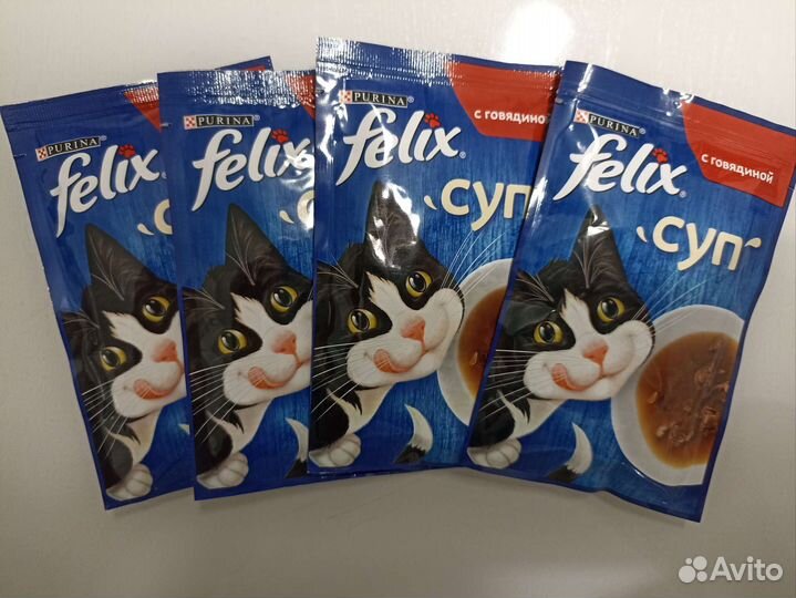 Корм Felix Суп, говядина, 48 г