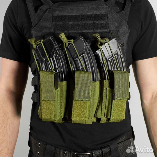 Тактический подсумок под 3 магазина TS34, olive