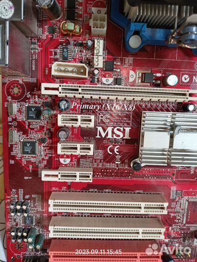 Msi K9N SLI + Проц