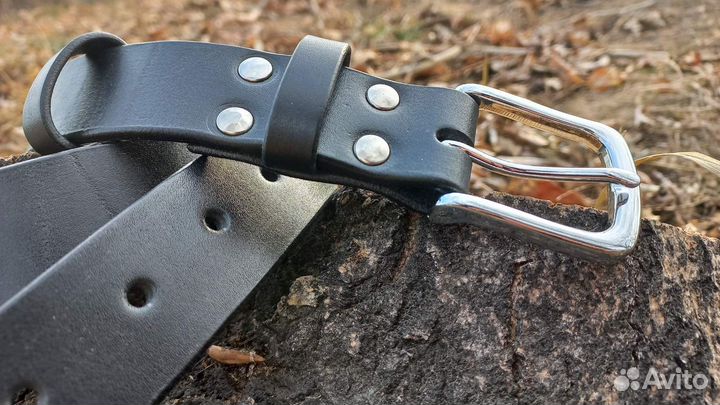 Мужской ремень из натуральной кожи ручной работы