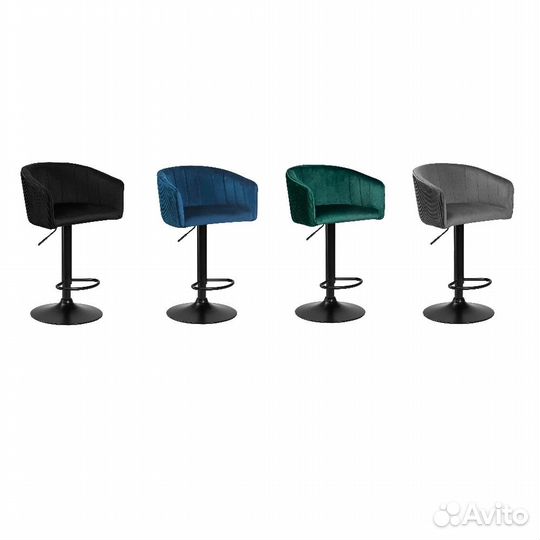 Стул LM-5025 black Base велюр