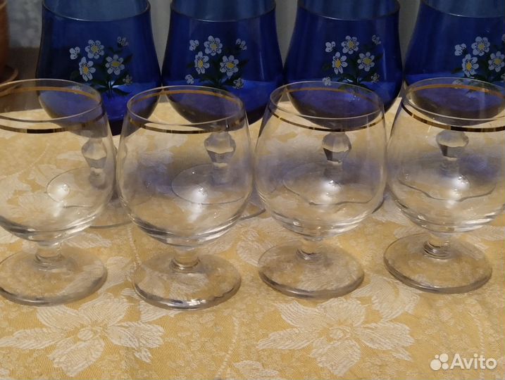 Бокалы, фужеры, рюмки стекло СССР