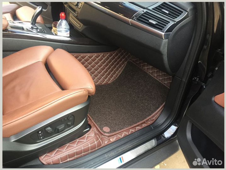 Комплект автомобильные 3d коврики + накладки. Люкс