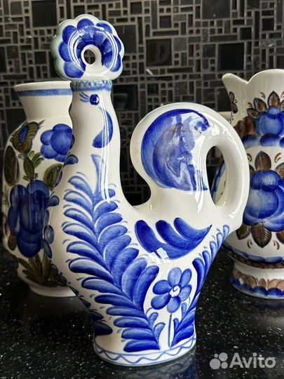 Кувшин ваза блюдо зик Конаково СССР