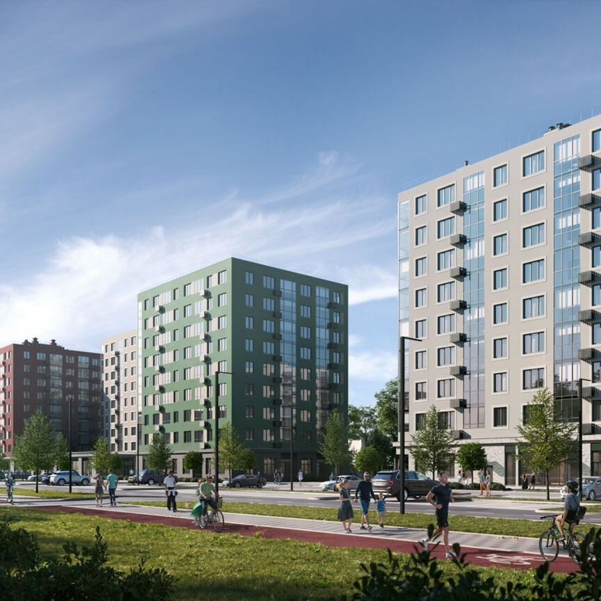 3-к. квартира, 77,7 м², 3/13 эт.