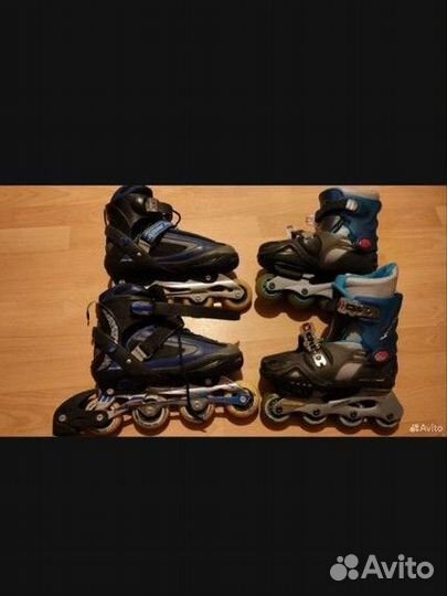 Ролики 32-42 коньковые раздвижные