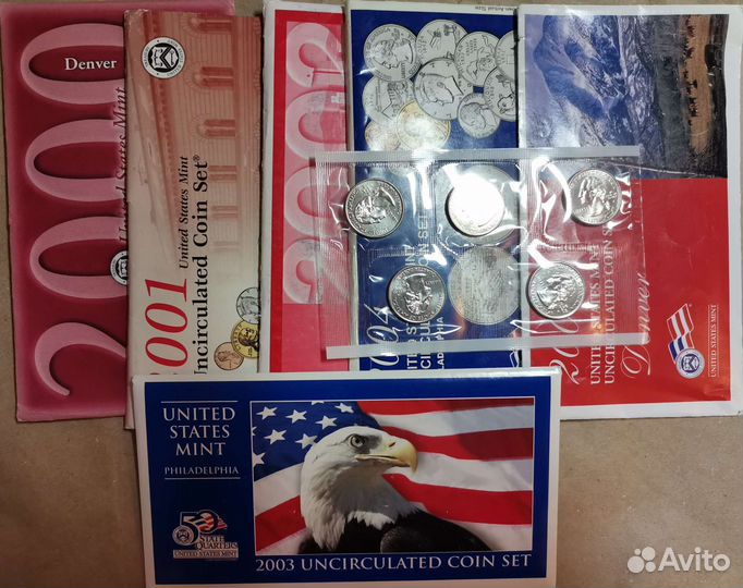 Годовые наборы квотеров США Штаты и территории