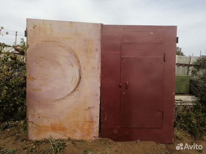 Ворота гаражные металлические бу