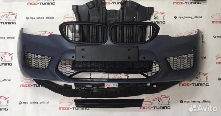Передний бампер BMW G30 стиль м5 ф90 + ноздри #2