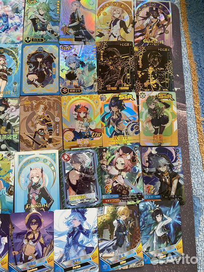 Карточки геншин бокс