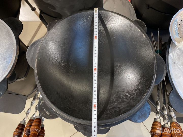 Сковорода чугунный крышка на казан 8.литров