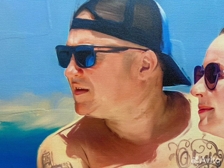 Печать на холсте, портрет по фото