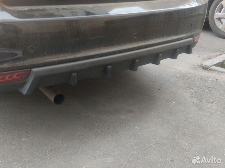 Накладки на задний бампер приора