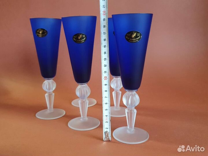 Набор 4 фужера Гусь-хрустальный