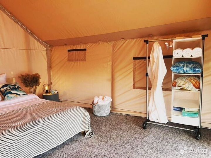 Кемпинговая сафари-палатка 4x4 в каркасе 4x4