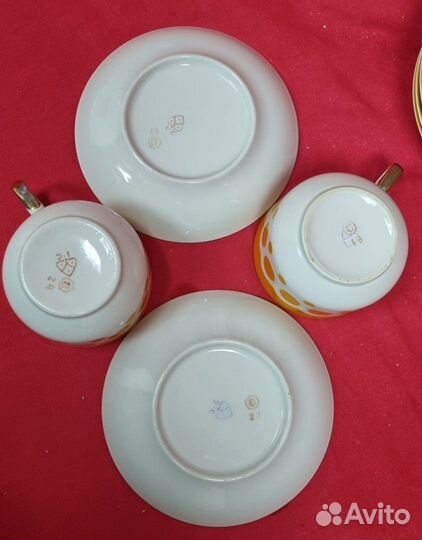 Чайный сервиз СССР. Южноуралский фарфоровый завод