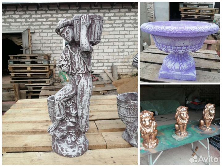 Садовые фигуры из бетона