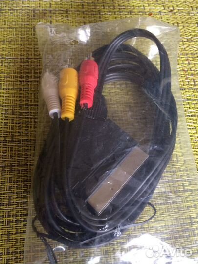 Аудио видео кабель rca scart