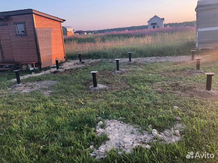 Фундамент из винтовых свай под ключ