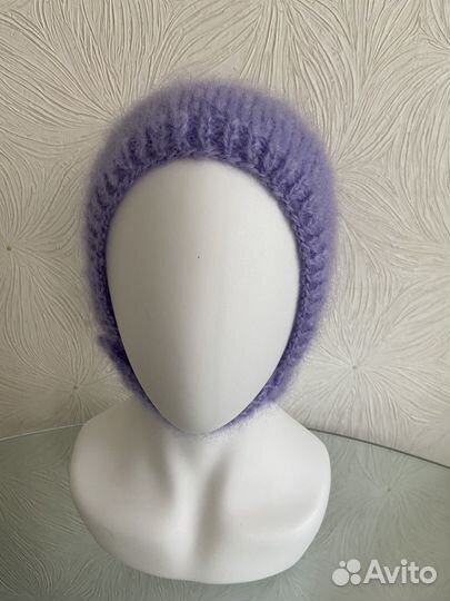 Чепчик вязаный женский