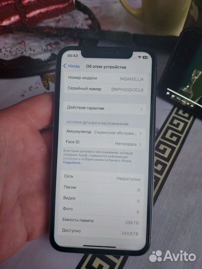 iPhone X, 256 ГБ