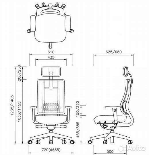 Ортопедическое кресло Falto X-Trans