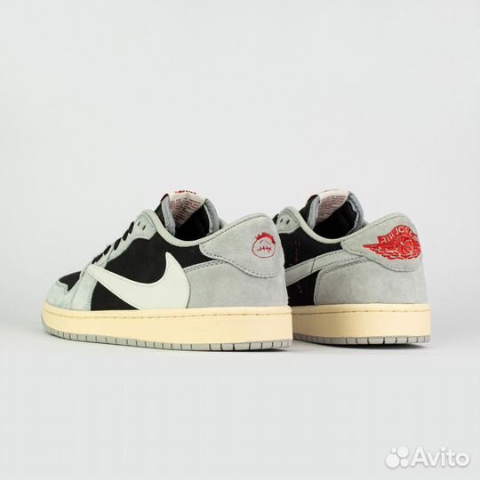 Кроссовки Air Jordan 1 Low x Travis Scott Light Gr