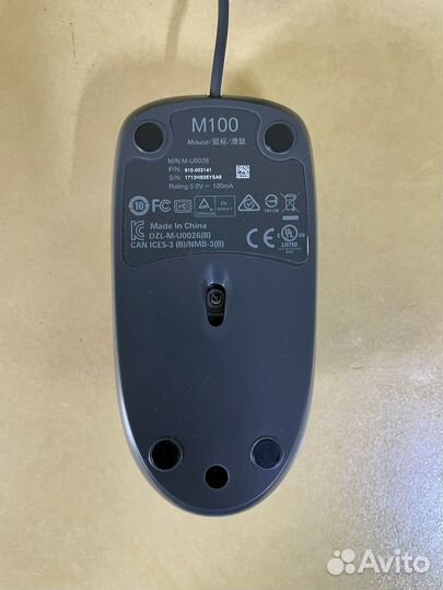 Мышка logitech m100